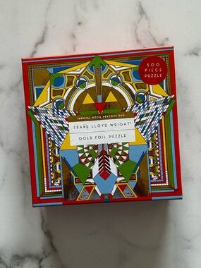 Frank Lloyd Wright Imperial Hotel Peacock Rug 500 Piece Foil Jigsaw Puzzle